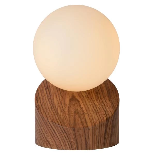 Lucide LEN - Lampe de table - Ø 10 cm - 1xG9 - Bois - détail 2